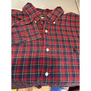 Ralph Lauren Classic Plaid Flannel Long Sleeve Button up Shirt Large Lumber Jack